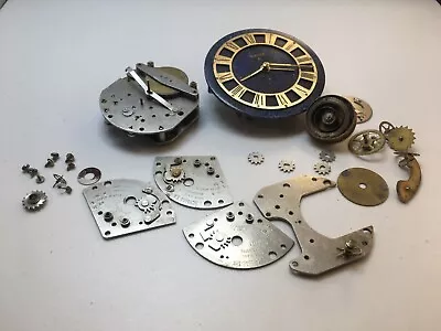$67.27 • Buy Vintage Mantel Clock Movements Job Lot Of Swiza Parts Clockmakers Spares
