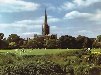 £2.99 • Buy Norwich Cathedral Norfolk Vintage Picture Colour Old Print 1957 EAIC#63