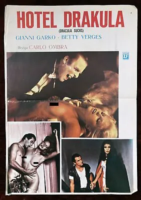 1978 Vintage Movie Poster Dracula Sucks Philip Marshak Annette Haven • $38.40