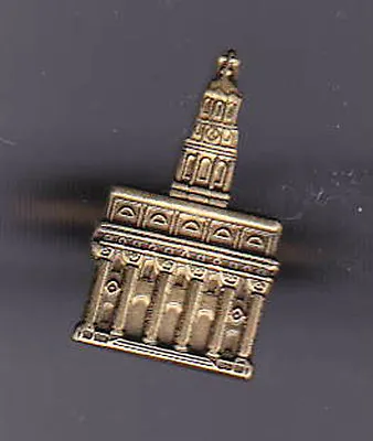 Mormon NAUVOO TEMPLE Antique Gold Lapel Pin • $9.99