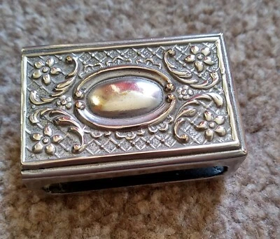 £10 • Buy Silver Plated Vintage Matchbox Holder.