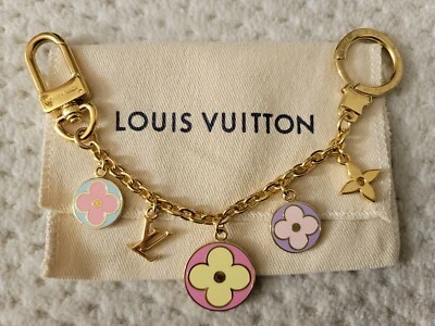 $439.99 • Buy Authentic LOUIS VUITTON Spring Chain Pastel Bag Charm M69554 LV