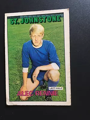 A & Bc Gum Scottish Football Card Rare 1972 Orange Back Rennie St. Johnstone 125 • £1.20