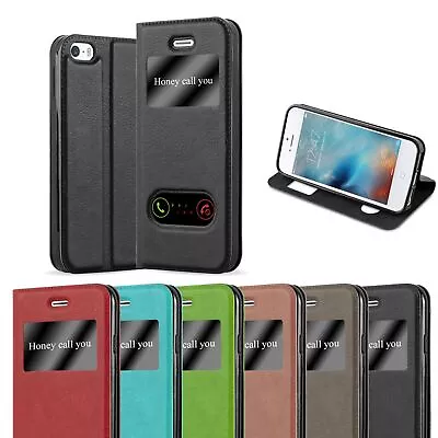 Case For Apple IPhone 5 / 5S / SE 2016 Phone Cover Protection Window Book Wallet • $10.99