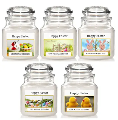 Personalised Easter Label For Yankee Candle Sweet Jar Gift Box. • £3.10