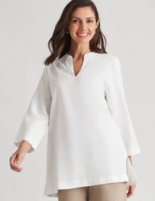 $25.03 • Buy W.Lane Linen Floral Sequin Detail Top Womens Clothing  Tops Tunic