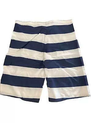 B. Split Stretch Action Sports Surf 4 Way Board Shorts Blue White Sz XL NWT • $19.99