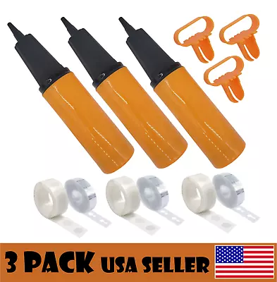 3 Balloon Pump Handheld Manual Inflator Air Pump 2 Way Dual Action New Version • $9.99