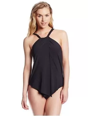 Magicsuit By Miraclesuit Women's Tara 1-Piece Black Slimming Swimsuit 12 L58010 • $140.25