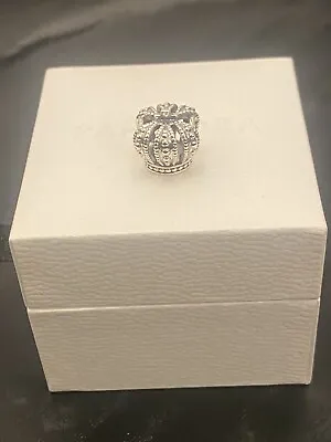 New 100% Genuine Authentic Pandora Sterling Silver Regal Crown Charm 790930 • £29