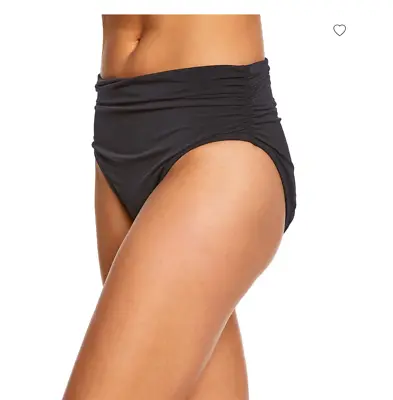 NWT MagicSuit Black Shirred Jersey Brief Swim Bikini Bottom Sz 20W • $39.99