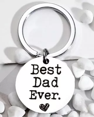 Best Dad Ever Keyring Keychain Bagcharm Father's Day Birthday Gift For Daddy • £2.89