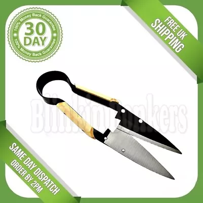 One Hand Trimming Shears Topiary Cutter Garden Grass Hedge Pruning Scissors Uk • £9.19