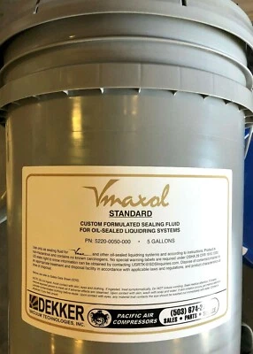 $376.48 • Buy 5 Gallon 5220-0050-000 DEKKER VMAX STANDARD VACUUM PUMP LUBRICANT OIL OEM