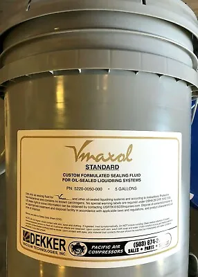5 Gallon 5220-0050-000 DEKKER VMAX STANDARD VACUUM PUMP LUBRICANT OIL OEM • $410.80