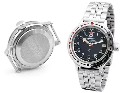 RUSSIAN WATCH AUTOMATIC MILITARY WATCH VOSTOK TANK DIVER WATCH  Us • $144.06