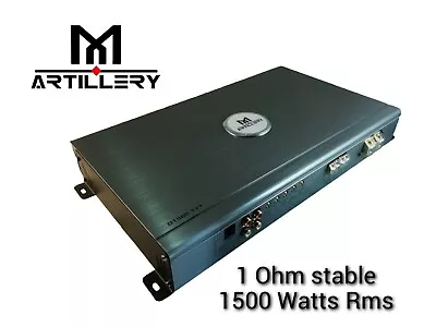 M Artillery D1500.1V1 Mono Car Amplifier 1500 RMS 3000 WATTS 1ohm Load  • £146.50