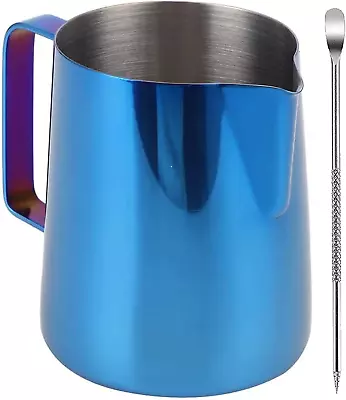 $17.86 • Buy Milk Frothing Pitcher Stainless Steel Espresso Steaming Pitchers, 20OZ/600ML Cof