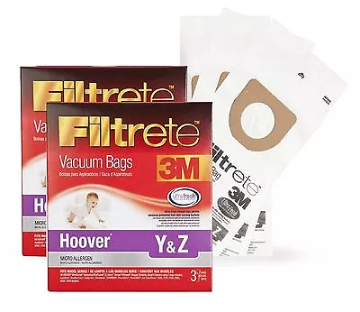 3M Filtrete Hoover Y & Z Vacuum Bag 6 Pack • $11.99