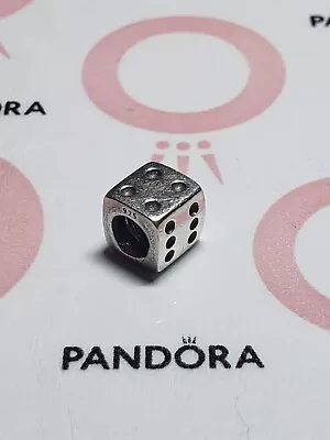 Genuine Pandora Silver Lucky Dice Charm 925 ALE • £15