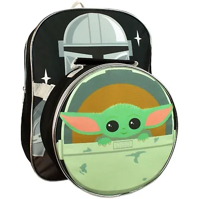 £23.99 • Buy Star Wars Backpack & Lunchbox Kids Boys Yoda Rucksack School Bag Childrens Black