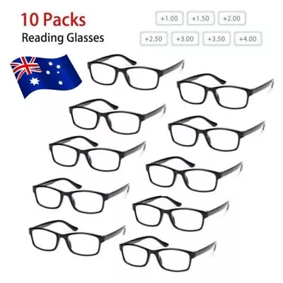 10 Pairs Reading Glasses Mens Womens UV Reader +1.0 1.5 2.0 2.5 3.0 3.5 4.0 New • $24.99