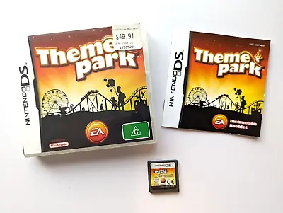Theme Park - Nintendo DS NDS Game Complete With Manual • $11.95