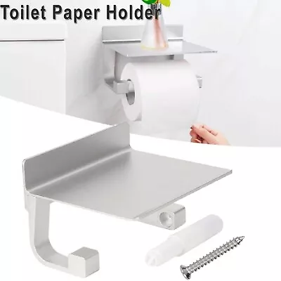 Toilet Paper Holder Bathroom Hanger Towel Storage Rack Wall Mount Kitchen Shelf • $24.99