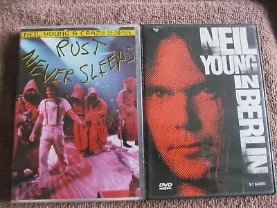NEIL YOUNG  DVD Lot Of 2 - IN BERLIN - Rust Never Sleeps - LIKE NEW • $10.99