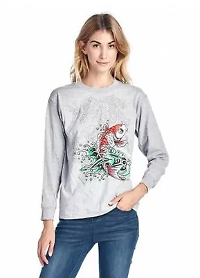 Ed Hardy Vintage Long Sleeve Women's Tee Koi Size L Nwt • $14.95