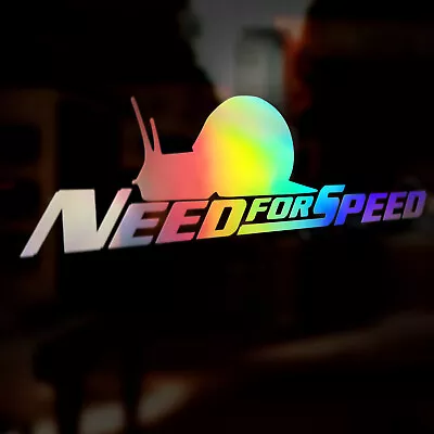 Need For Speed Car Decal Sticker Oil Slick Holographic Camper Caravan Van Funny • £3.99