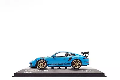 Minichamps 1:43 Porsche 911 GT3 RS (991.2) In Miami Blue / Gold Wheels • $79.99