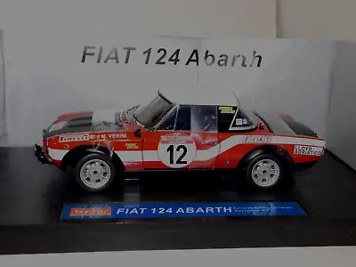 Fiat 124 Abarth N 12 Rally Sanremo 1973 M.verini - T.toriani Sun Star 4944  1:18 • $119.99