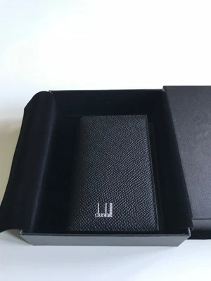 £130 • Buy Dunhill Cadogan Leather Business Card Case Dk Brown With Guarantee Card