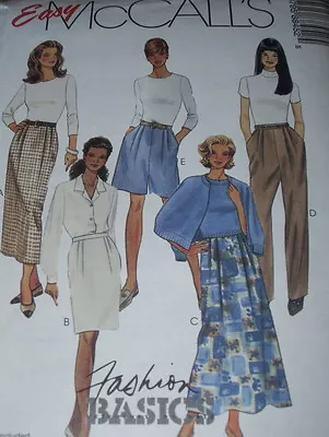 UNCIRCULATED McCALL'S #8845-LADIES (5 STYLE) PANTS-SHORTS-SKIRT PATTERN  8-20 FF • $11.39