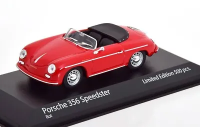 $90 • Buy Porsche 356 Speedster 1956 Red 1:43 Minichamps Model Car