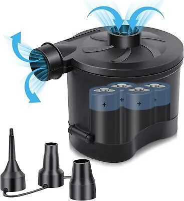 Electric Air Pump For Paddling Pool Fast Inflator Deflator Camp Air Bed Mattress • £9.49