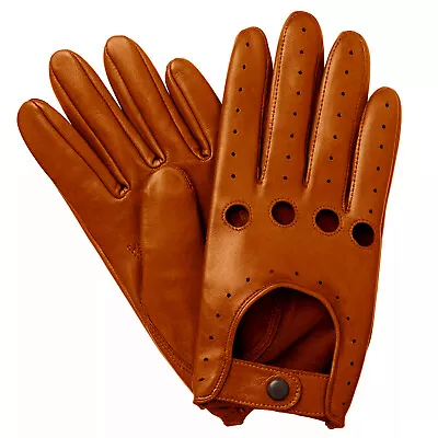 New Men's Chauffeur  Real Leather Driving Gloves - Tan • $18