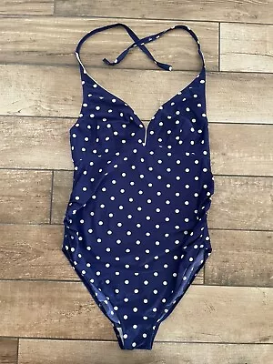 George Maternity Swimming Costume Size 20 Polka Dot Halterneck • £1.99