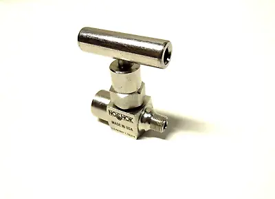 Needle Valve Mini 1/8  Male NPT X 1/8  Female NPT 10000 PSI Stainless   101-83 • $36