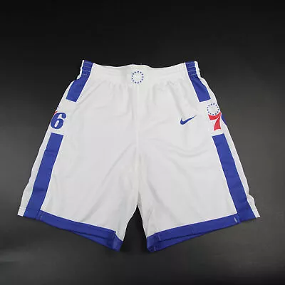 Philadelphia 76ers Nike Practice Shorts Men's White/Blue New • $59.99