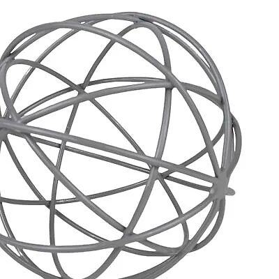 Foreside Home & Garden Gray Metal Orb Decorative Ball • $26.35