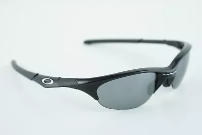 03-614 1st Gen Oakley Half Jacket 1.0 Polished Black/Black Iridium Silver Icon • $89.99