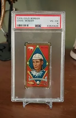 T205 Gold Border Chief Chas. Bender PSA VG-EX 4 • $464