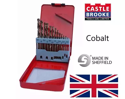 Drill Bit Set Cobalt Jobber Twist For Drilling Stainless Steels & Hard Metals • £18.99