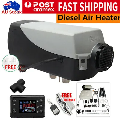 Diesel Air Heater 12V 5KW Tank Remote Control Thermostat Caravan Motorhome RV AU • $112