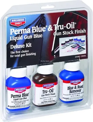 $37.26 • Buy Birchwood Casey Deluxe Perma Blue/Tru Oil Gun Cleaning Kit Rust Resistant 20001