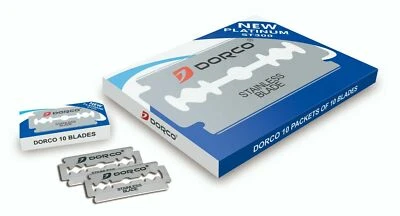$7.95 • Buy Dorco Double Edge Razor Blades - Stainless Blades 100 Pcs Barber Supplies
