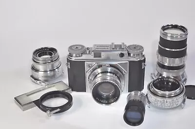 Voigtlander Prominent 35mm Rangefinder Film Camera With 4 Lenses • $595