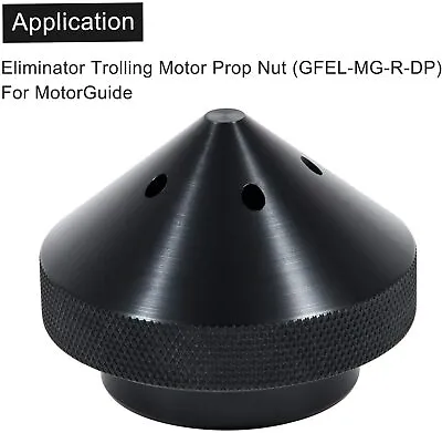 Aluminum Material ELIMINATOR Trolling Motor Black Prop Nut For MotorGuide Models • $23.29